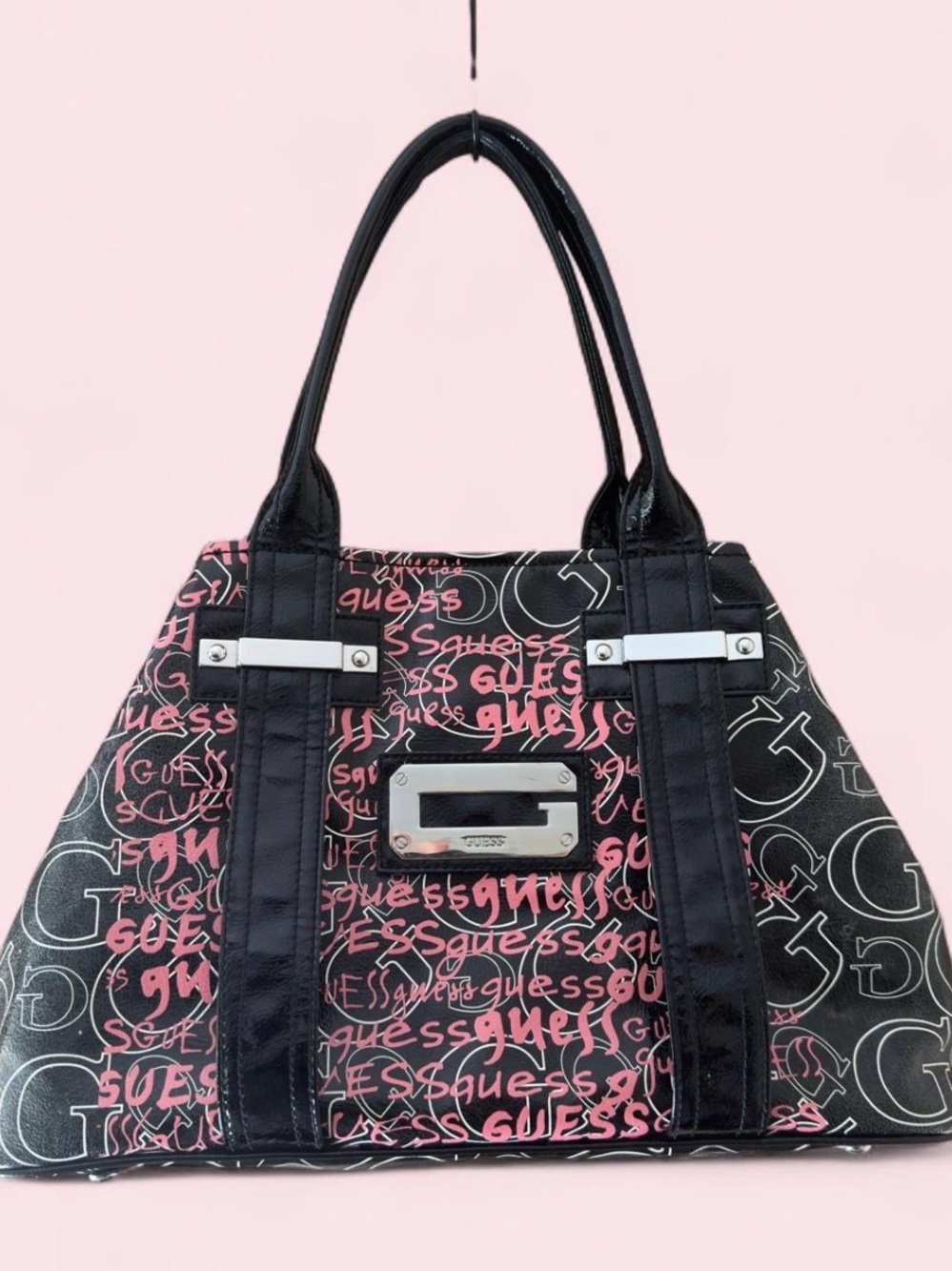 🦓🩷Vintage Y2K GUESS graffiti tote🩷🦓